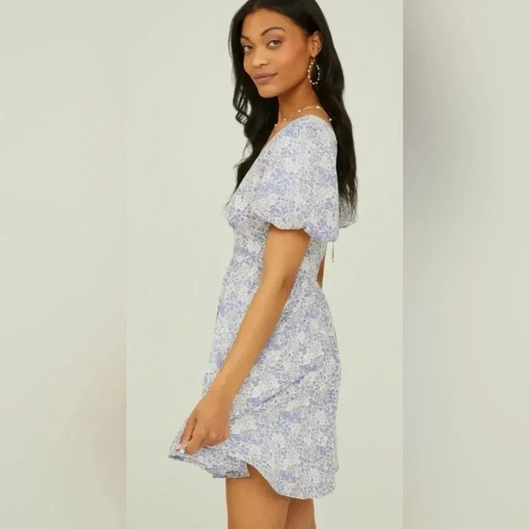 Altard State Tatum Floral Dress Purple Ivory NWT - Picture 6 of 8